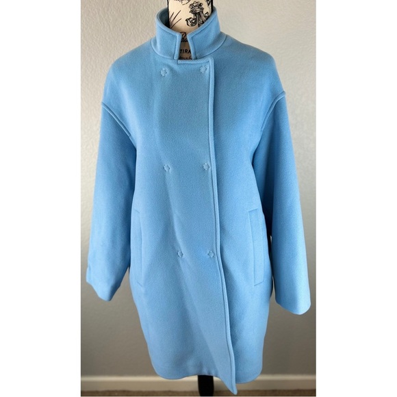 NWOT SFIZIO Wool Blend Funnelneck Coat, size Small - Picture 3 of 10